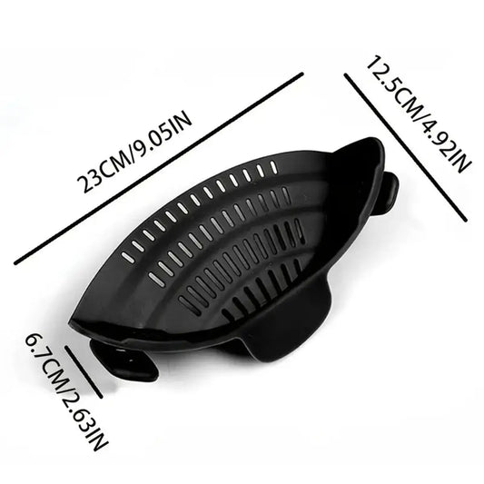 Adjustable Clip-On Pot Strainer — Universal Pasta & Vegetable Strainer for Pots, Pans & Bowls