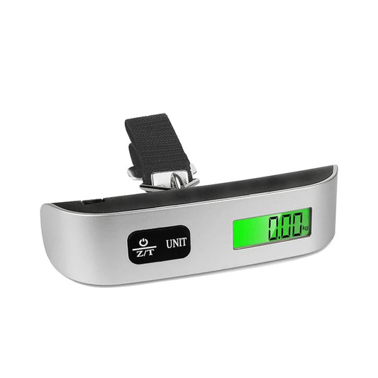 Portable Digital Luggage Scale — LCD Display Hanging Scale up to 110lb/50kg for Travel & Baggage Weighing