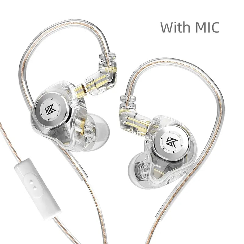 KZ EDX PRO Dynamic HIFI Earphones — Bass Earbuds In-Ear Monitor with Noise Cancelling & Mic