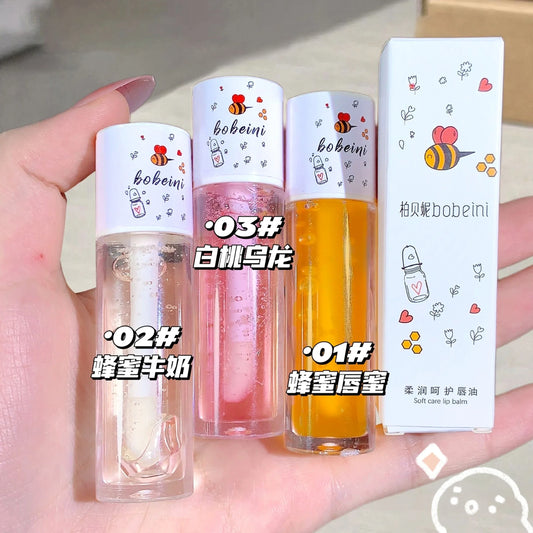 Peach Honey Lip Oil — Plumping & Moisturizing Lip Treatment