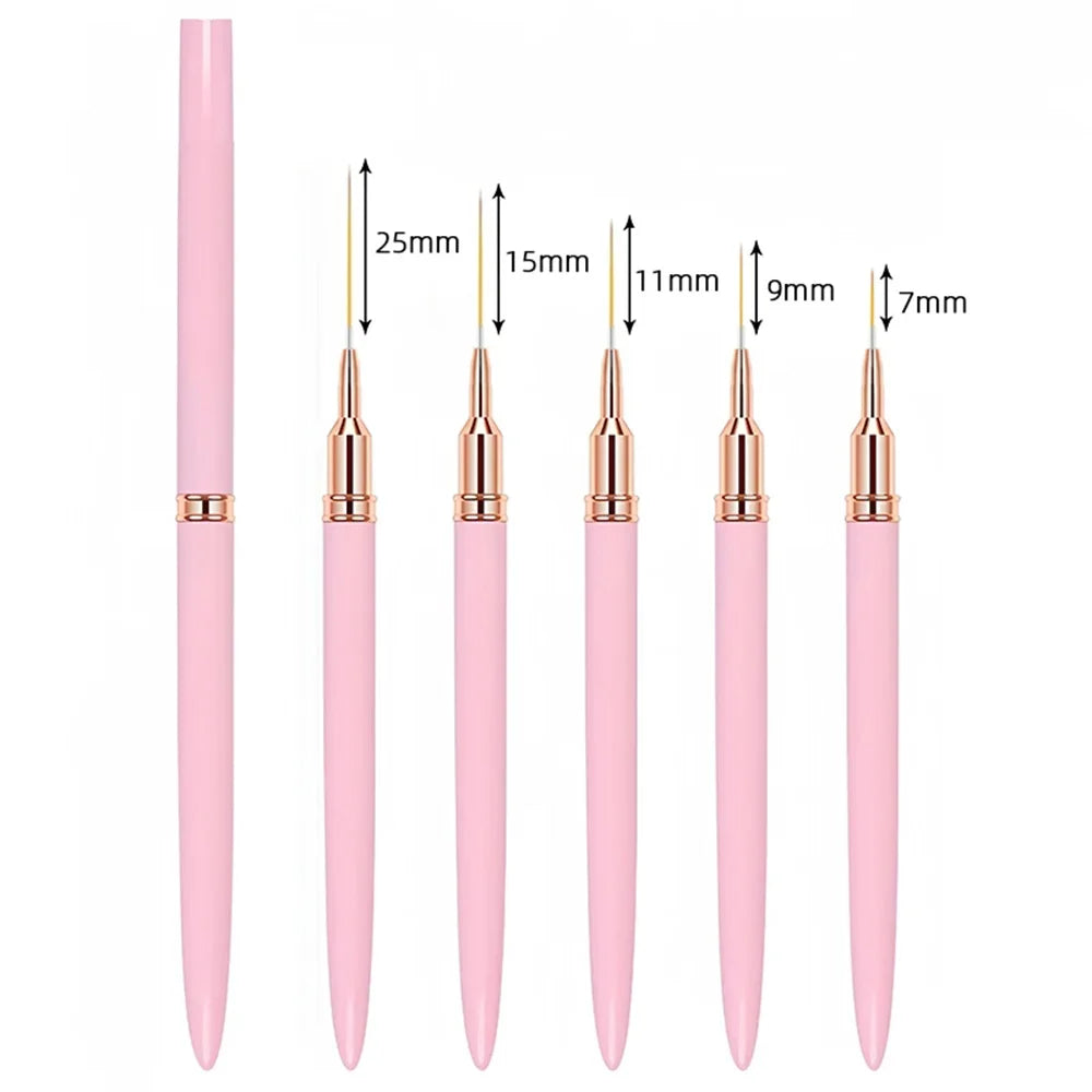 Nail Art Liner Brush Set – Four Colour Options
