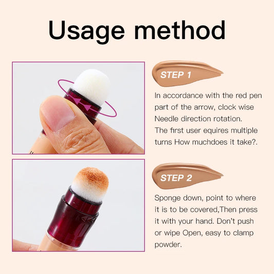 Sponge Tip Concealer — Brightening Coverage for Dark Circles & Blemishes