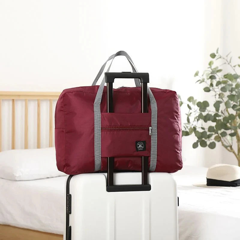 25 L Foldable Travel Duffel Bag with Trolley Sleeve