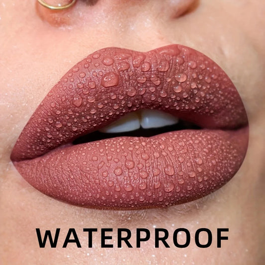 19-Color Matte Velvet Liquid Lipstick — Waterproof Long-Lasting Lip Glaze in Nude, Red & Black Shades