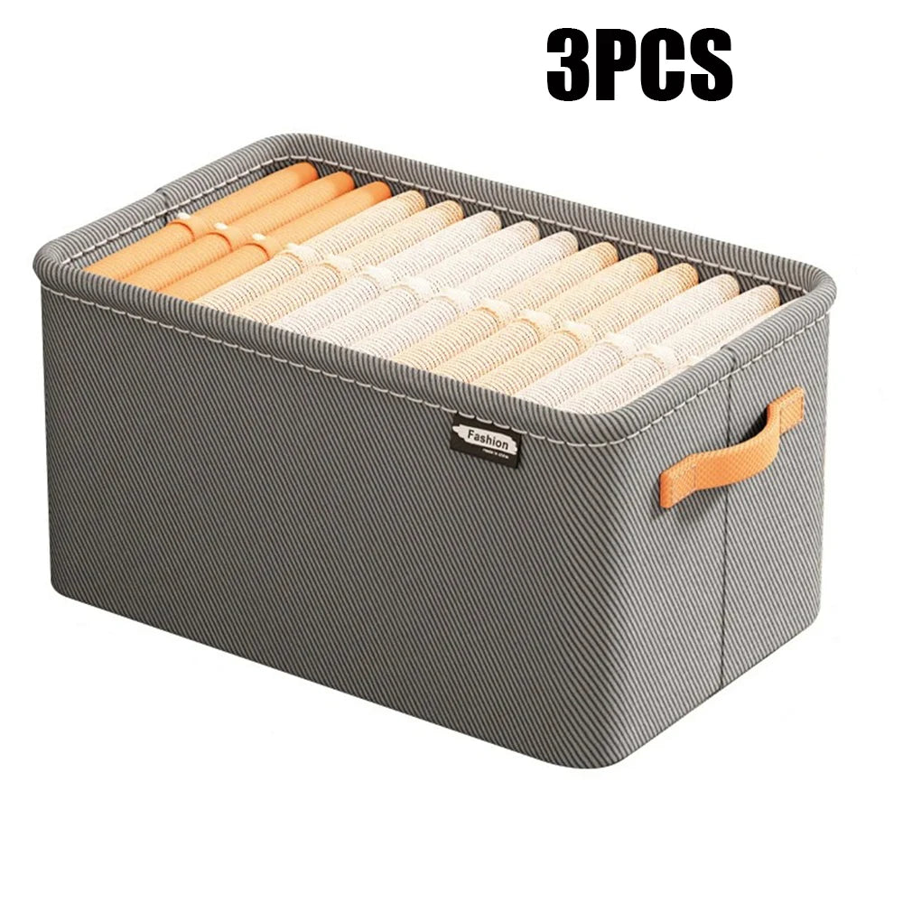 Foldable Clothes Organizer Storage Box — Large Capacity Wardrobe Drawer for Pants, Sweaters & Underwear