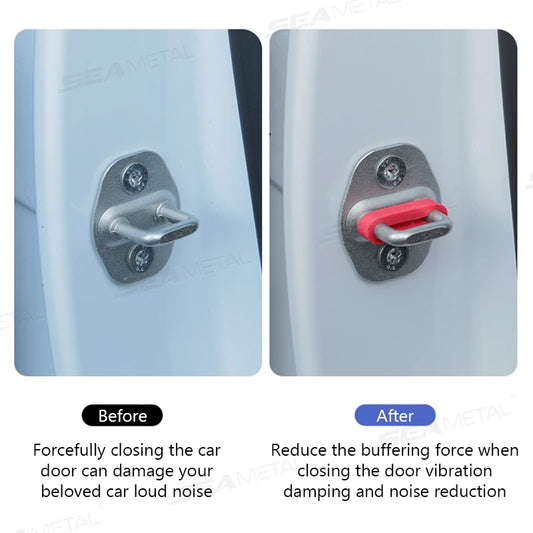 Universal Car Door Shock Absorber — Soundproof Anti-Vibration Cushion Buffer Pad & Damper
