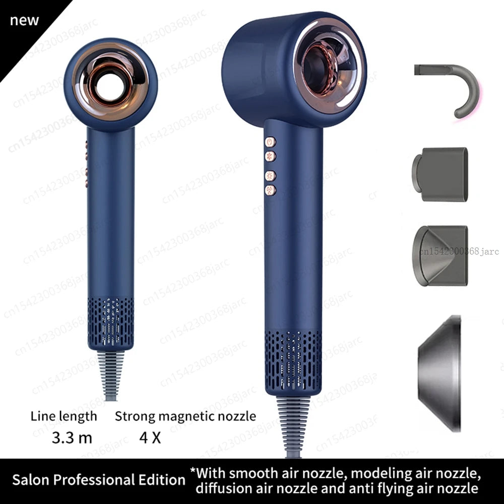 Super Leafless Negative Ion Hair Dryer — 220V Personal Hair Care & Styling Tool with Constant Anion Technology