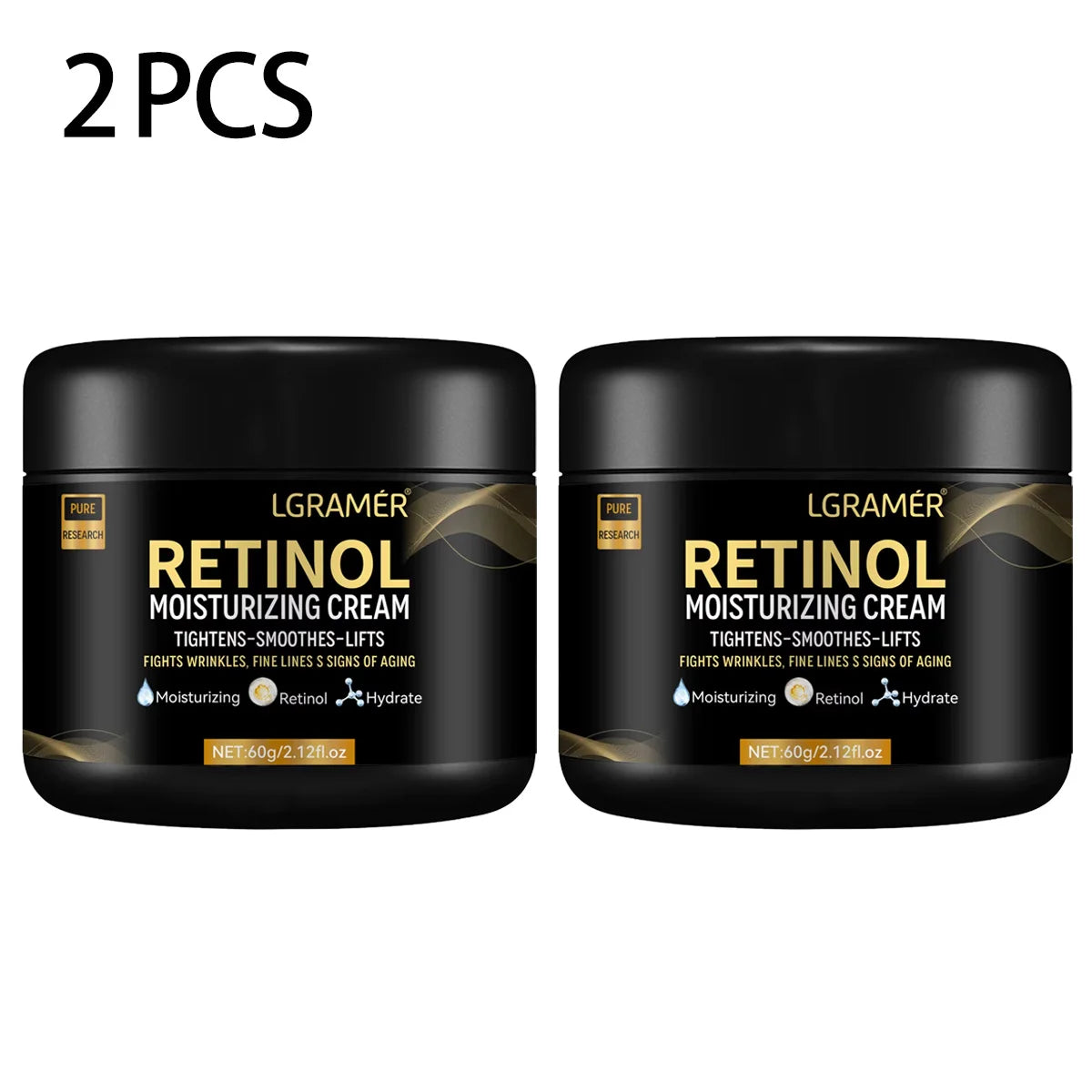 Men's Retinol Anti-Aging Face Moisturizer — Pore-Minimizing, Whitening & Smoothing Cream