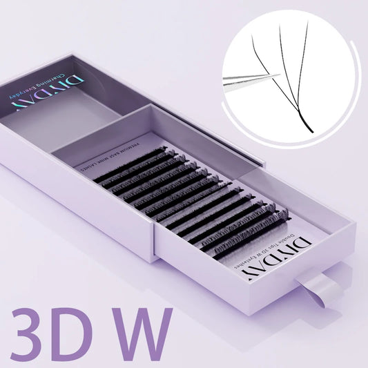 DIYDAY W-Shape Eyelash Extensions — Dramatic Volume & Length at Home