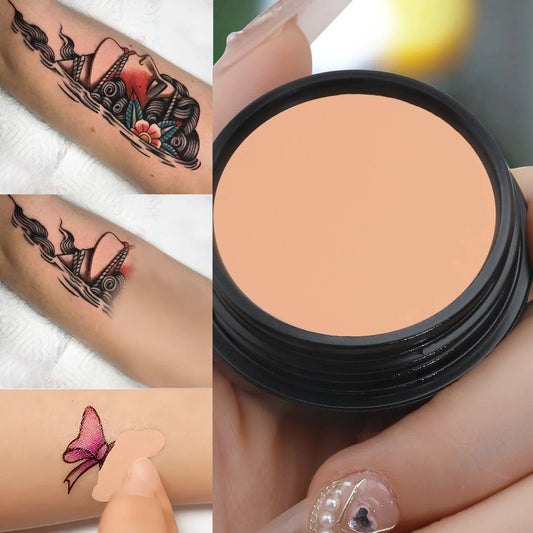 Waterproof Full Coverage Concealer — Covers Tattoos, Scars & Dark Spots