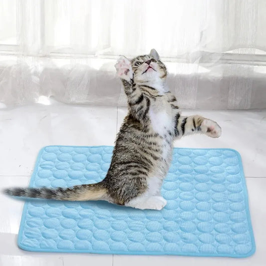 Pet Cooling Ice Mat — Summer Self-Cooling Pad for Cats & Dogs, Sofa & Floor Use