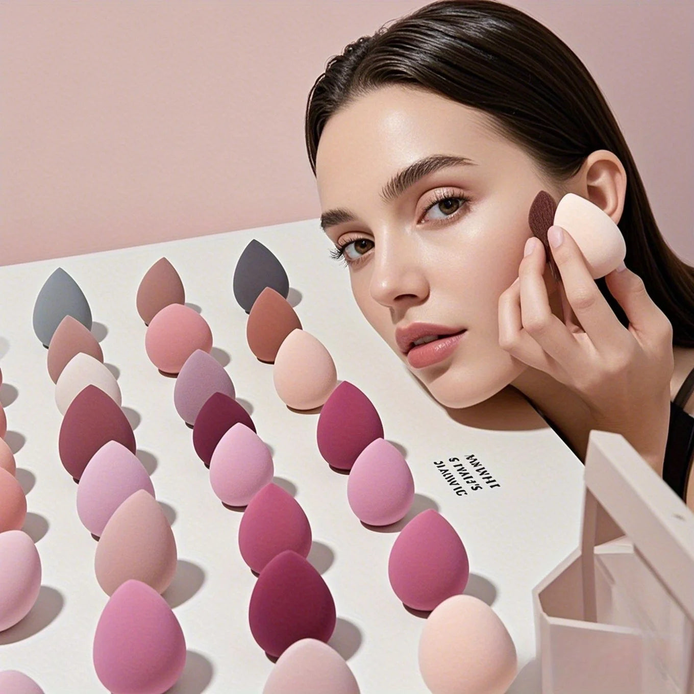 Hydrophilic Egg Makeup Sponge Set — Latex-Free Blenders for Foundation, Powder, Contour & Highlight (7/18 Pcs)