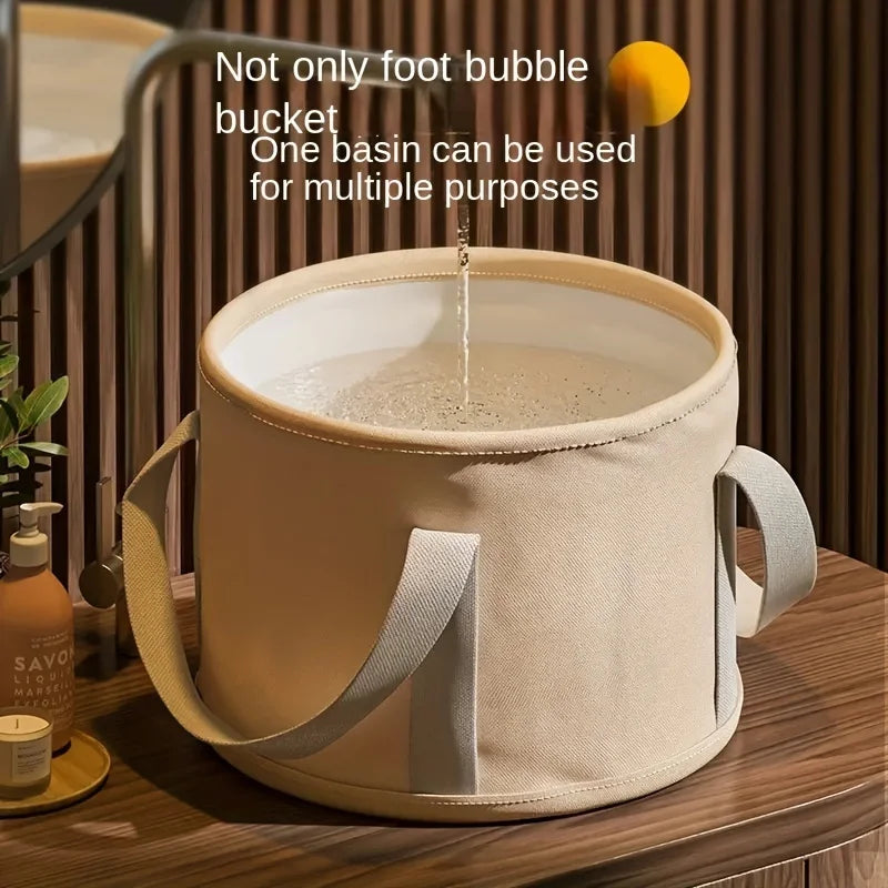 Foldable Foot Spa Soak Tub ? Portable Deep Basin with Heat Preservation for Home Relaxation