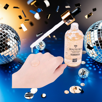 24K Gold Hyaluronic Acid & Niacinamide Face Serum — Brightening, Pore-Minimizing & Firming Facial Essence