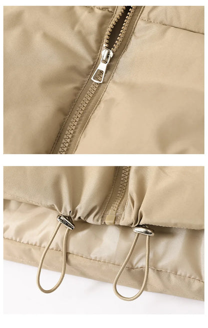 Women's Sleeveless Puffer Vest — Warm Stand-Up Collar Winter Jacket