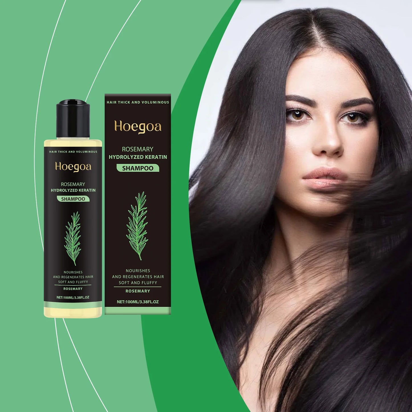 Rosemary Thickening & Oil Control Shampoo — Volumizing, Strengthening & Nourishing Hair Care