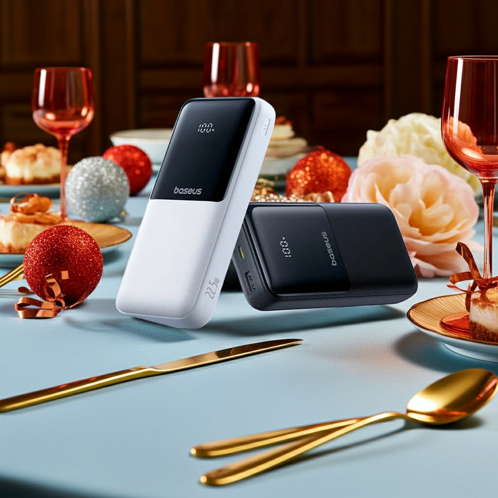 Baseus 20000mAh Power Bank — PD 22.5W Fast Charging External Battery for iPhone, Samsung, Xiaomi & iPad