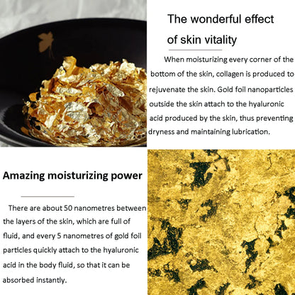 24K Gold Hyaluronic Acid & Niacinamide Face Serum — Brightening, Pore-Minimizing & Firming Facial Essence