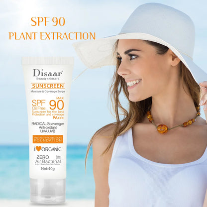 SPF90 Whitening & Anti-Aging Sunscreen — Oil-Control Moisturizing Face & Body Sun Cream