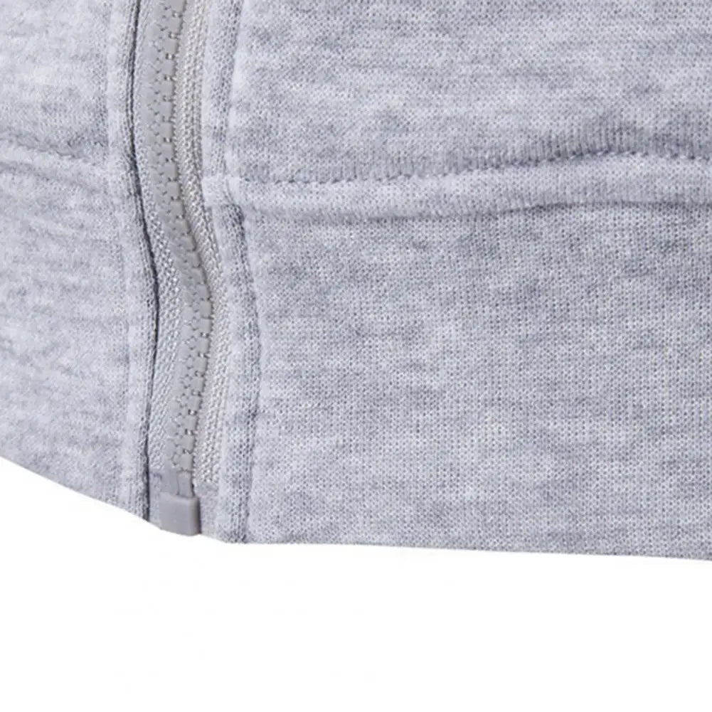 Men's Slim Fit Zip-Up Hoodie — Long Sleeve Autumn Sweatshirt Jacket