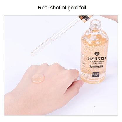 24K Gold Hyaluronic Acid & Niacinamide Face Serum — Brightening, Pore-Minimizing & Firming Facial Essence