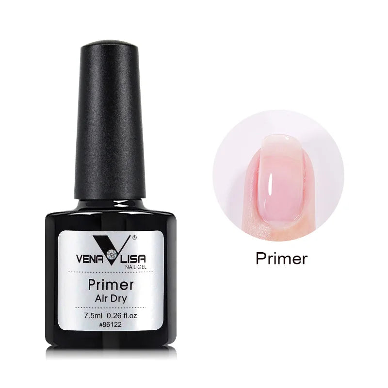 Venalisa HEMA-Free Glitter Gel Nail Polish — Full Coverage UV LED Soak-Off, Jelly Pink & Nude