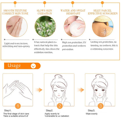 SPF90 Whitening & Anti-Aging Sunscreen — Oil-Control Moisturizing Face & Body Sun Cream