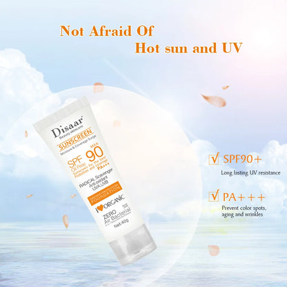 SPF90 Whitening & Anti-Aging Sunscreen — Oil-Control Moisturizing Face & Body Sun Cream