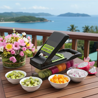 16-in-1 Multifunctional Vegetable Cutter Set — Dice, Slice, Shred & Grate Fruits and Vegetables