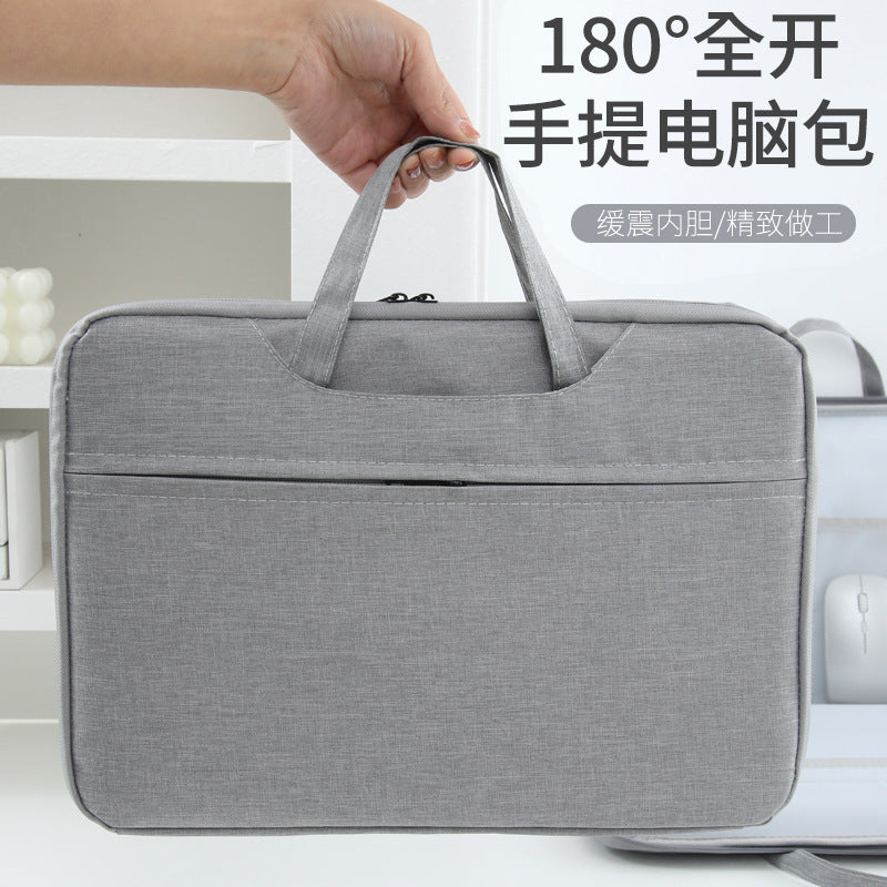 Lightweight Business Laptop Bag — Waterproof Oxford Briefcase for 12–15.6 Inch Laptops