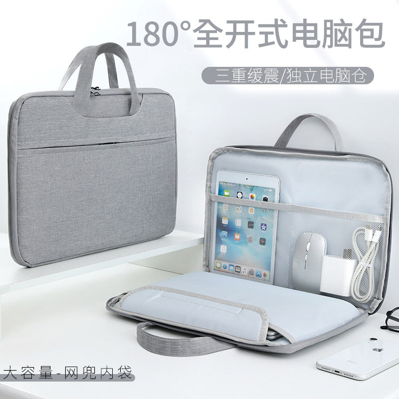 Lightweight Business Laptop Bag — Waterproof Oxford Briefcase for 12–15.6 Inch Laptops