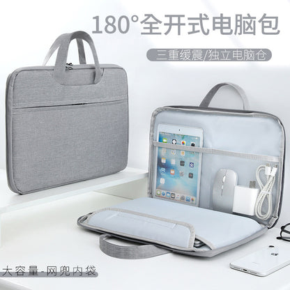 Lightweight Business Laptop Bag — Waterproof Oxford Briefcase for 12–15.6 Inch Laptops
