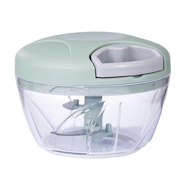 Manual Meat Mincer & Garlic Chopper — 500/900ml Rotate Press Crusher for Vegetables & Onions