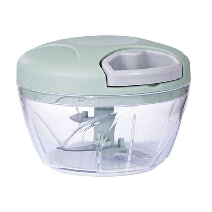 Manual Meat Mincer & Garlic Chopper — 500/900ml Rotate Press Crusher for Vegetables & Onions