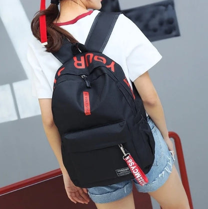 Korean Style Large Capacity Fashion Backpack — Trendy School & Travel Bag for Men & Women