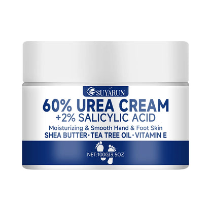 SUYARUN 60% Urea Foot Cream — Intensive Cracked Heel & Dry Skin Treatment, Diabetic Foot Care