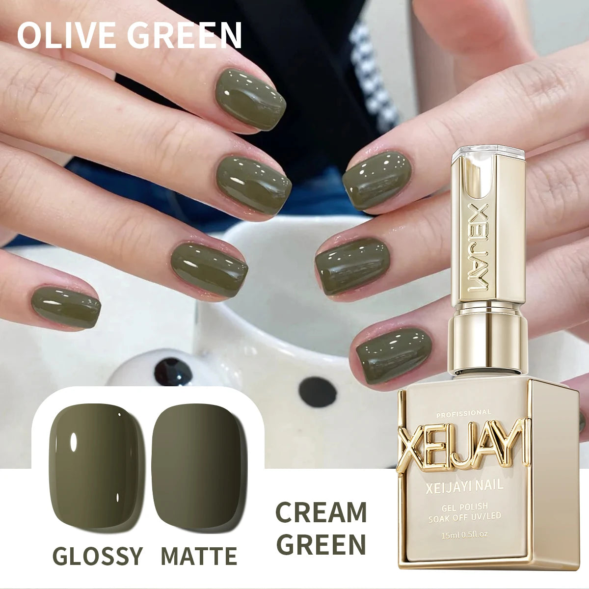 Pale Yellow Gel Nail Polish — Pure Soak-Off No-Wipe UV LED Formula, 15ml