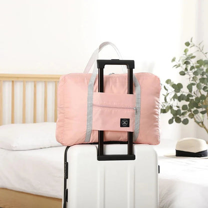 25 L Foldable Travel Duffel Bag with Trolley Sleeve