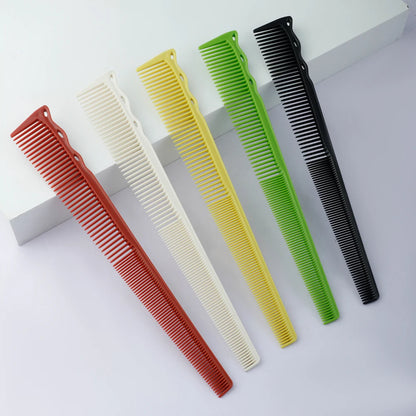 Professional Barbershop Dense Teeth Comb Set — Anti-Static Edge & Corner Comb for Flat Haircut & Styling