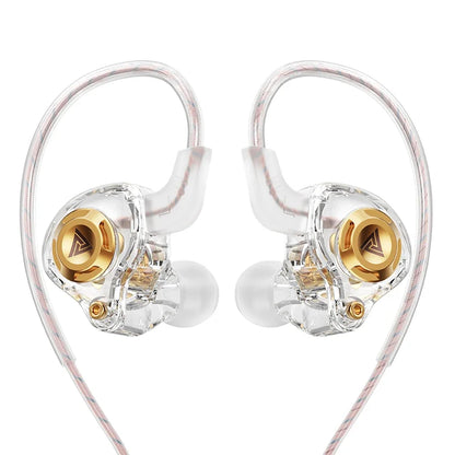 QKZ AK6 In-Ear HIFI Earphones — 6 Dynamic Drivers, Stereo Bass Subwoofer Monitor Earbuds with Mic