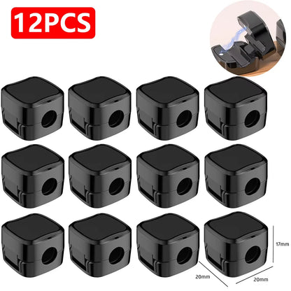 Magnetic Cable Clips — Adjustable Under-Desk Cord Holder & Cable Management Organizer (3-12 Pack)