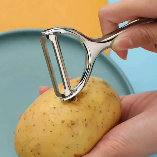 Stainless Steel Multi-Function Vegetable & Fruit Peeler — Carrot Grater & Kitchen Peeling Tool