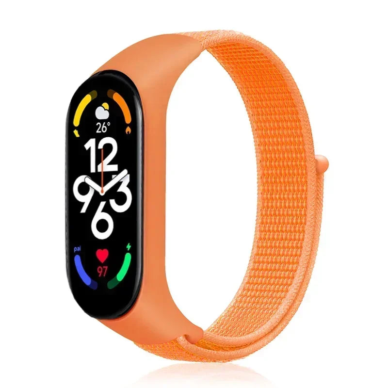 Nylon Sport Strap for Xiaomi Mi Band 3 4 5 6 7 — Soft Adjustable Replacement Wristband