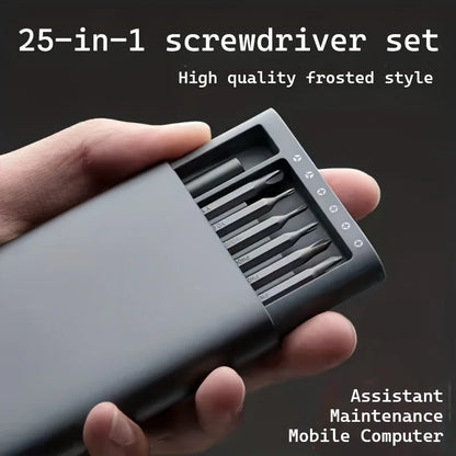 25-in-1 Mini Screwdriver Set — Flathead & Phillips Precision Screwdrivers for Electronics, Phones & Gadgets