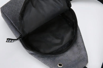 Men's Waterproof Fanny Pack — Adjustable Strap Waist Bag for Travel, Running, Hiking & Cycling