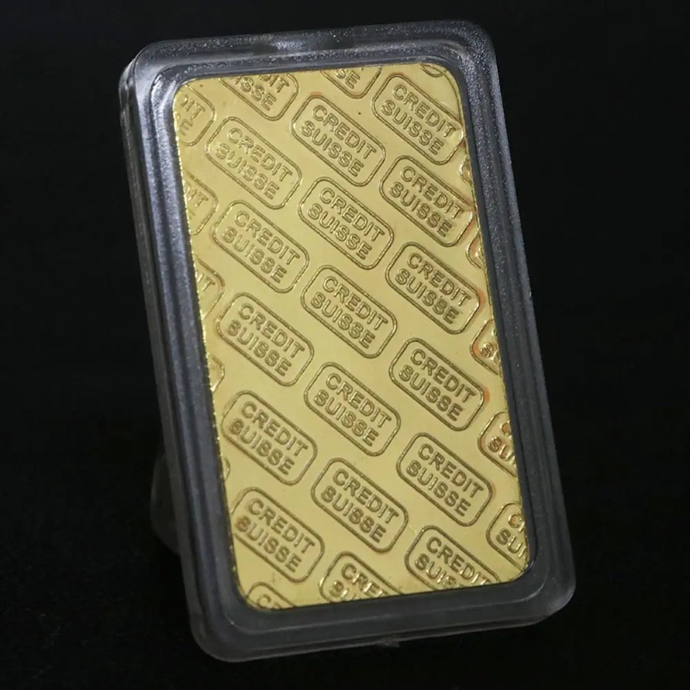 Gold-Tone Replica Bullion Bar Collectible – 50 mm