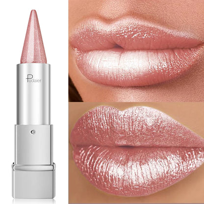 Pearl Shimmer Lipstick – 6 Metallic High-Shine Shades