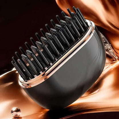 Mini Rechargeable Hair Straightener Brush — 3-Speed Temperature Control Anti-Scald Portable Travel Styling Tool