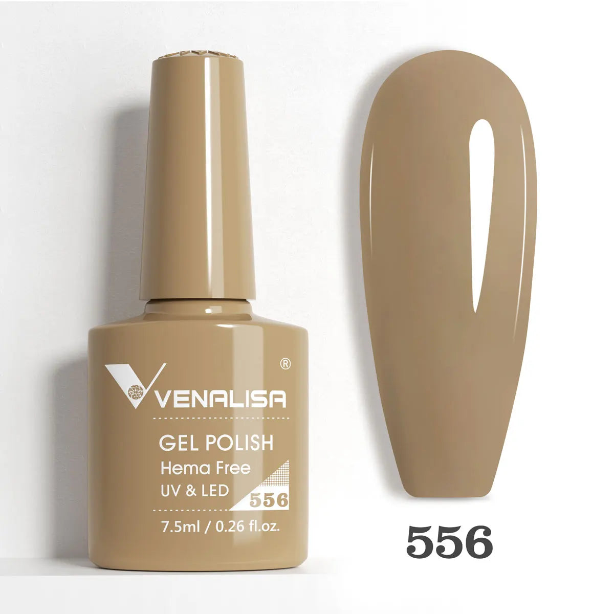 Venalisa HEMA-Free Glitter Gel Nail Polish — Full Coverage UV LED Soak-Off, Jelly Pink & Nude