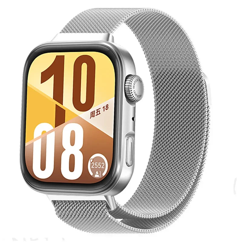 Magnetic Milanese Loop Watch Band — Stainless Steel, Fits Huawei Watch FIT 3 / FIT 4 / FIT 4 Pro